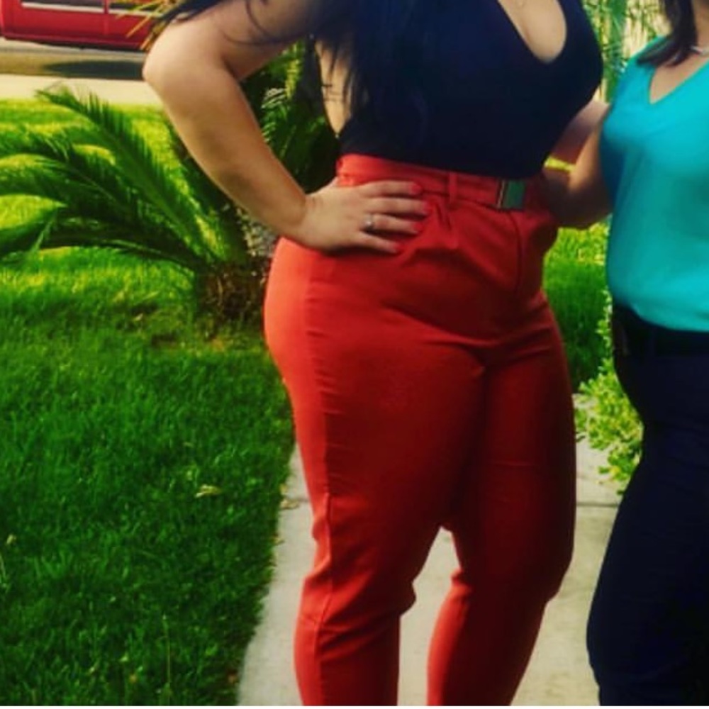 Missguided pants with belt